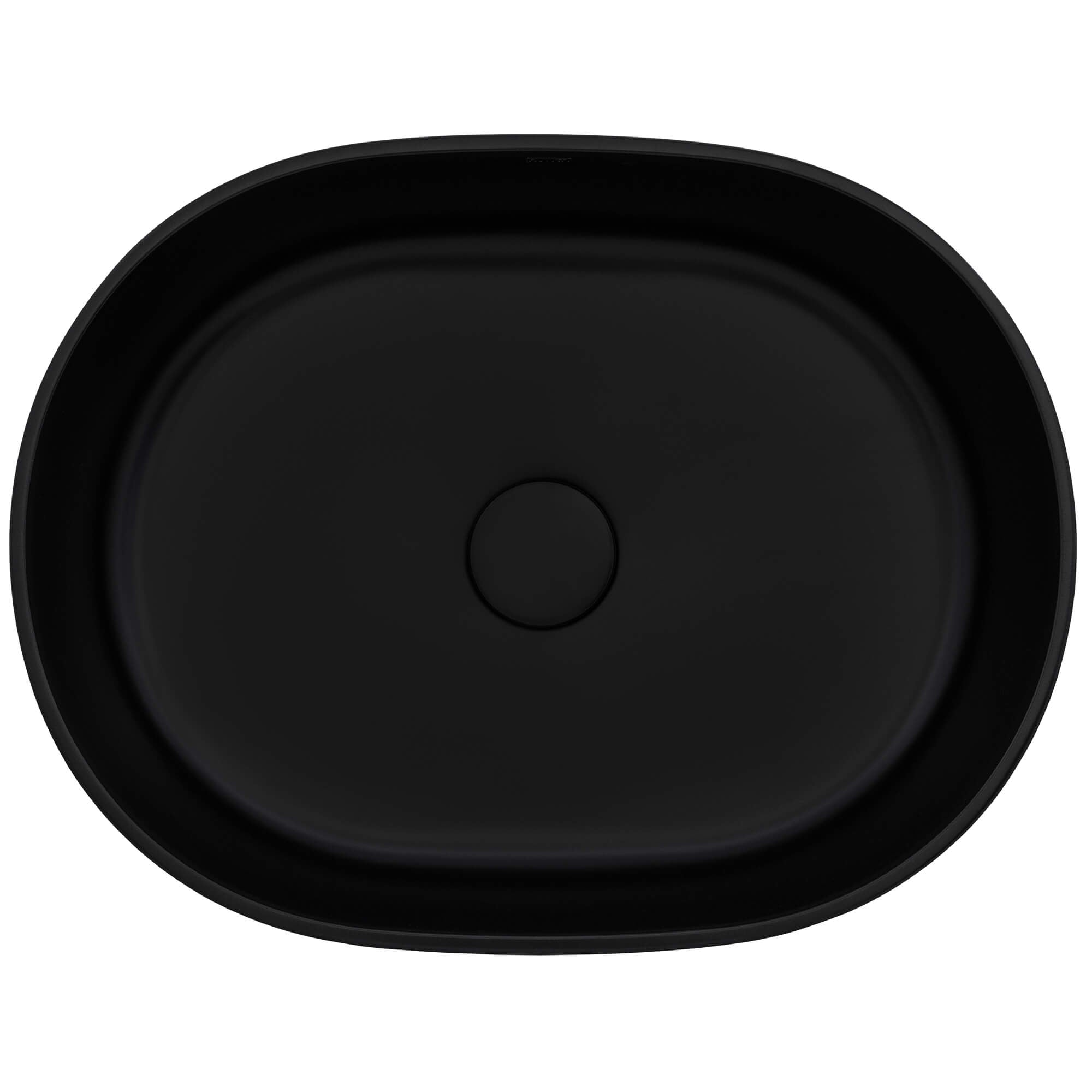 Ruvati - 19-inch Matte Black epiStone Solid Surface Modern Bathroom Vessel Sink – RVB2119BK