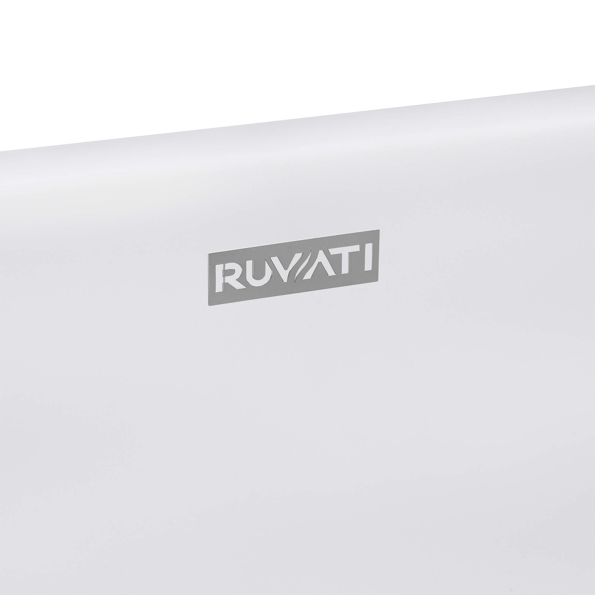 Ruvati - 23-inch Matte White epiStone Solid Surface Modern Bathroom Vessel Sink – RVB2550WH