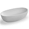 Ruvati - 66-inch Matte White epiStone Solid Surface Oval Freestanding Bath Tub Canali – RVB6719WH