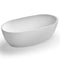 Ruvati - 59-inch Matte White epiStone Solid Surface Oval Freestanding Bath Tub Canali – RVB6744WH