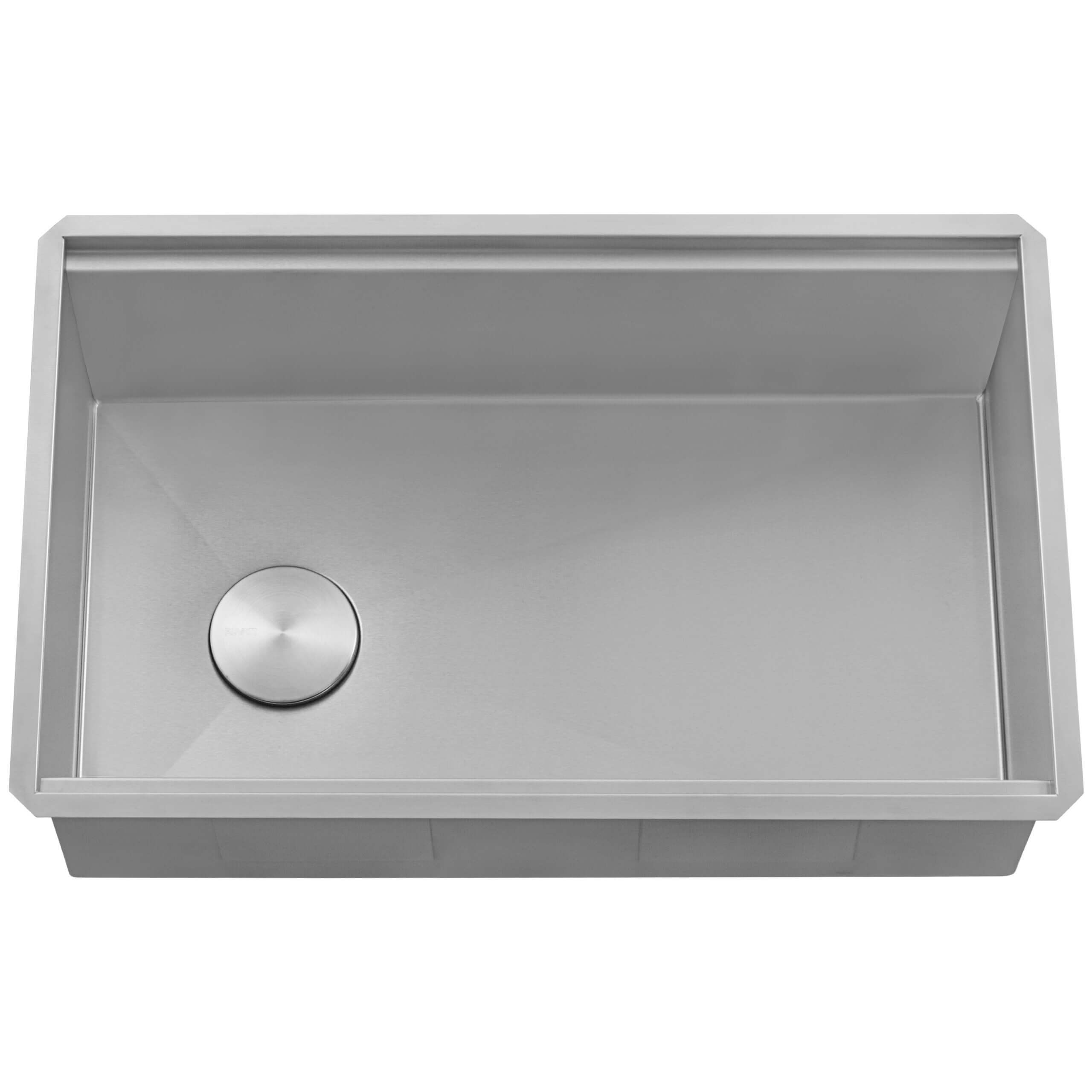 Ruvati - 33-inch Workstation Slope Bottom Offset Drain Undermount 16 Gauge Kitchen Sink – RVH8597