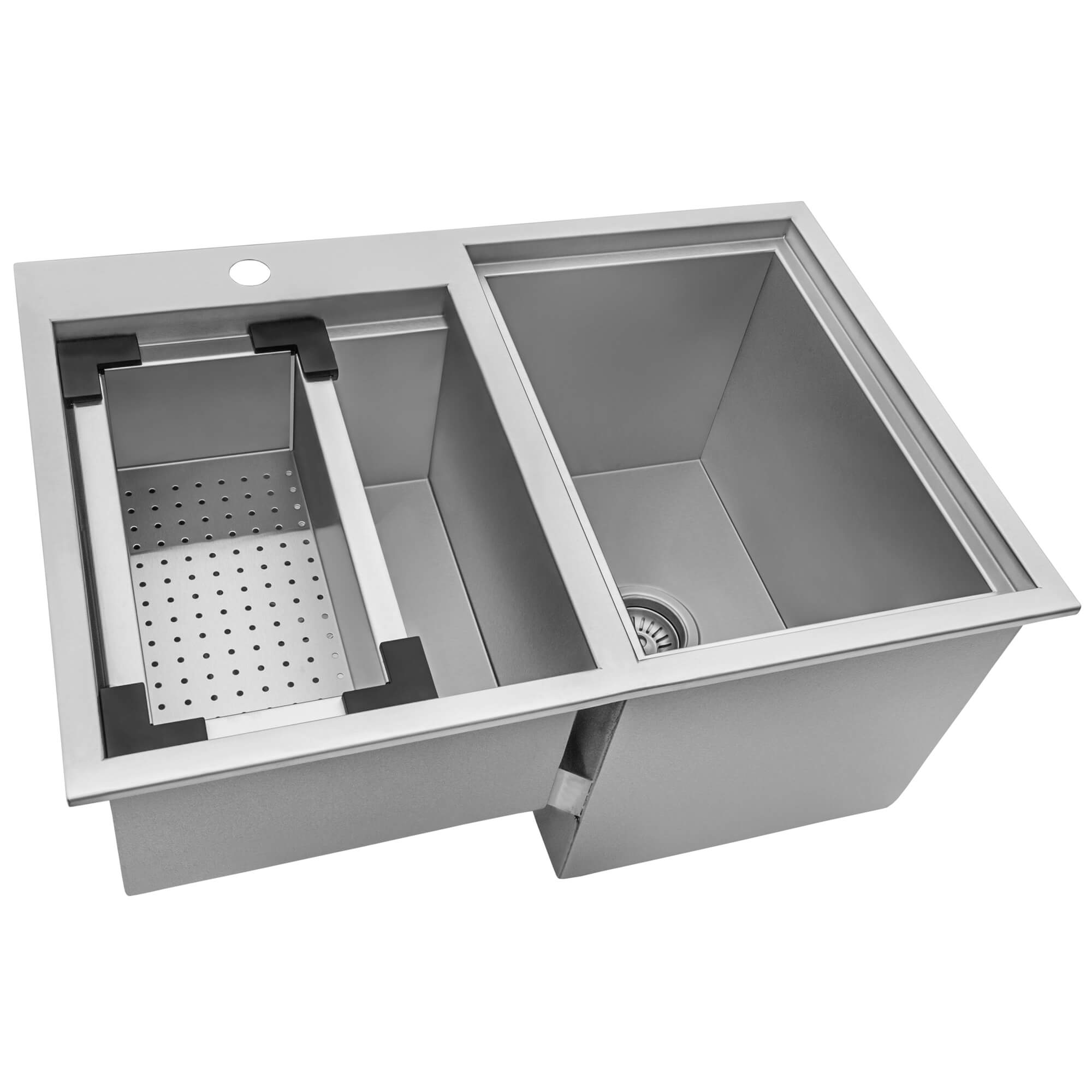 Ruvati - Insulated Ice Chest and Outdoor Sink 29 x 20 inch BBQ Workstation Topmount T-316 Stainless Steel – RVQ6290