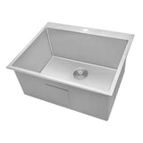 Ruvati - Topmount Laundry Utility Sink 27 x 22 x 12 inch Rounded Corners Deep 16 Gauge Stainless Steel – RVU6027