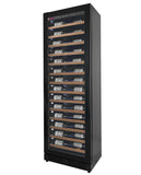 Allavino - Reserva Series 67 Bottle 71" Tall Single Zone Black Shallow Wine Refrigerator with Wood Front Shelves