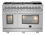 Forno - Massimo 48" Freestanding Dual Fuel Range - FFSGS6125-48