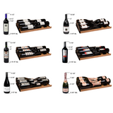 Allavino - Reserva Series 134 Bottle 71" Tall Dual Zone Black Side-by-Side Shallow Wine Refrigerator with Wood Front Shelves - BF 2X-VSW6771S-1B-W