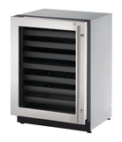 U-Line - 24" 2000 Series Dual-Zone Wine Refrigerator - 2224ZWC