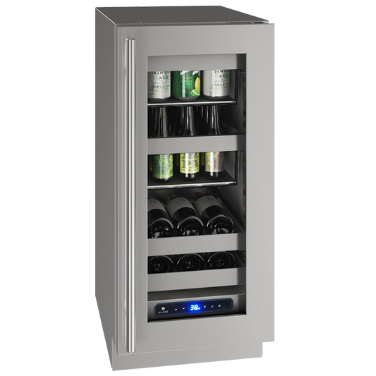 U-Line - 15" 5 Class Slide & Secure™ Beverage Center - UHBV515