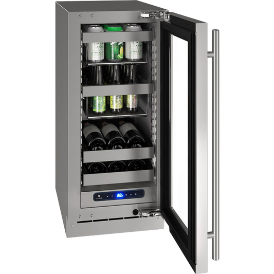 U-Line - 15" 5 Class Slide & Secure™ Beverage Center - UHBV515