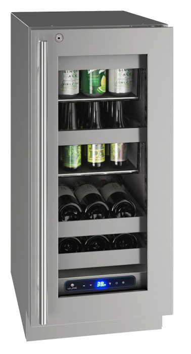 U-Line - 15" 5 Class Slide & Secure™ Beverage Center - UHBV515