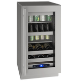 U-Line - 18" 5 Class Slide & Secure™ Beverage Center - UHBV518