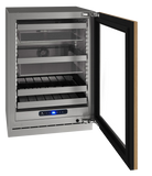 U-Line - 24" 5 Class Slide & Secure™ Dual-Zone Beverage Center - HBD524