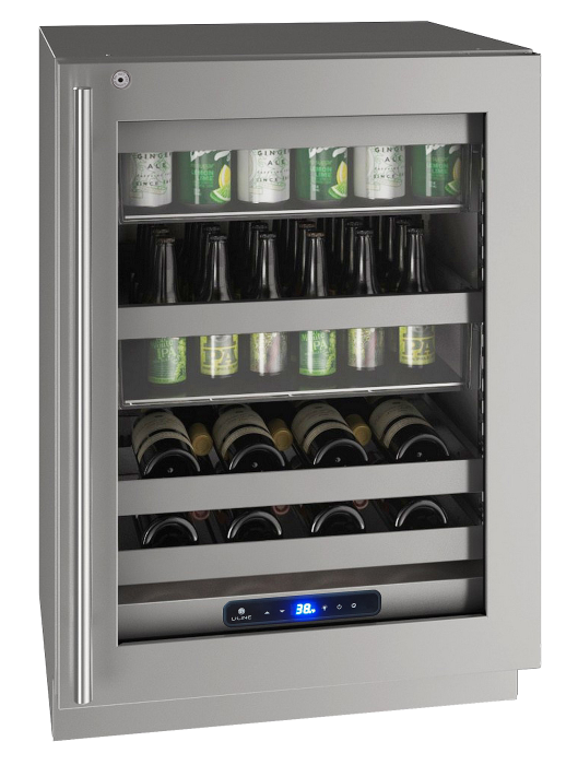 U-Line - 24" 5 Class Slide & Secure™ Beverage Center - HBV524