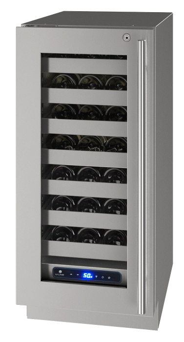 U-Line - 15" 5 Class Wine Refrigerator - HWC515