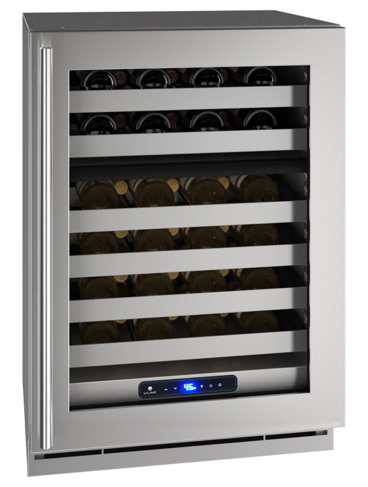 U-Line - 24" 5 Class Dual-Zone Wine Refrigerator - HWD524