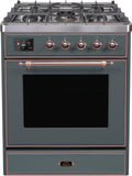 ILVE - 30" Magestic II Series Freestanding Dual Fuel Range - Glass Door(s)- Liquid Propane