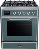 ILVE - 30" Magestic II Series Freestanding Dual Fuel Range - Glass Door(s)- Liquid Propane