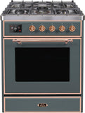 ILVE - 30" Magestic II Series Freestanding Dual Fuel Range - Glass Door(s)- Liquid Propane