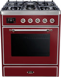 ILVE - 30" Magestic II Series Freestanding Dual Fuel Range - Glass Door(s)- Liquid Propane