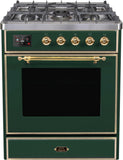 ILVE - 30" Magestic II Series Freestanding Dual Fuel Range - Glass Door(s)- Liquid Propane