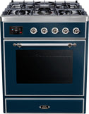 ILVE - 30" Magestic II Series Freestanding Dual Fuel Range - Glass Door(s)- Liquid Propane