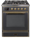 ILVE - 30" Magestic II Series Freestanding Dual Fuel Range - Glass Door(s)- Liquid Propane