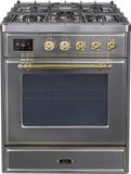 ILVE - 30" Magestic II Series Freestanding Dual Fuel Range - Glass Door(s)- Liquid Propane