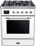 ILVE - 30" Magestic II Series Freestanding Dual Fuel Range - Glass Door(s)- Liquid Propane