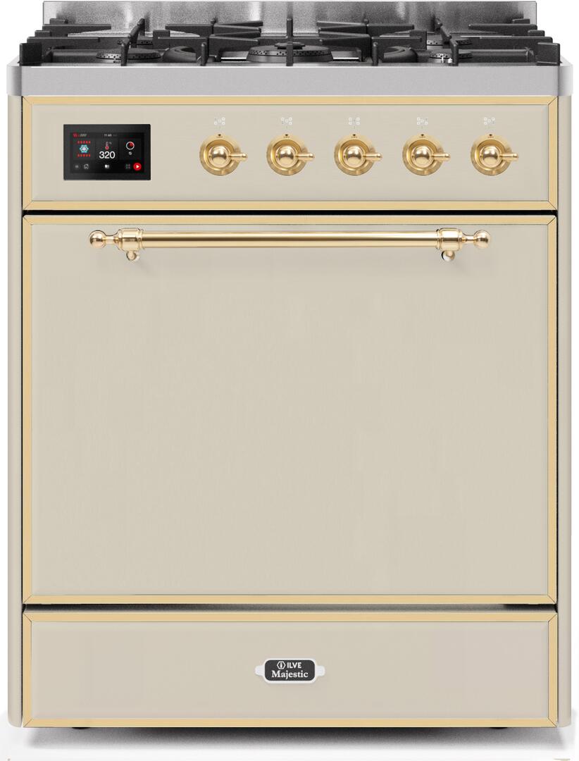 ILVE - 30" Magestic II Series Freestanding Dual Fuel Range - Solid Door(s)- Liquid Propane