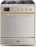 ILVE - 30" Magestic II Series Freestanding Dual Fuel Range - Solid Door(s)- Liquid Propane