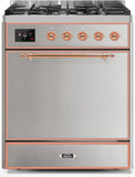 ILVE - 30" Magestic II Series Freestanding Dual Fuel Range - Solid Door(s)- Liquid Propane