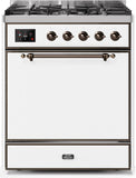 ILVE - 30" Magestic II Series Freestanding Dual Fuel Range - Solid Door(s)- Liquid Propane