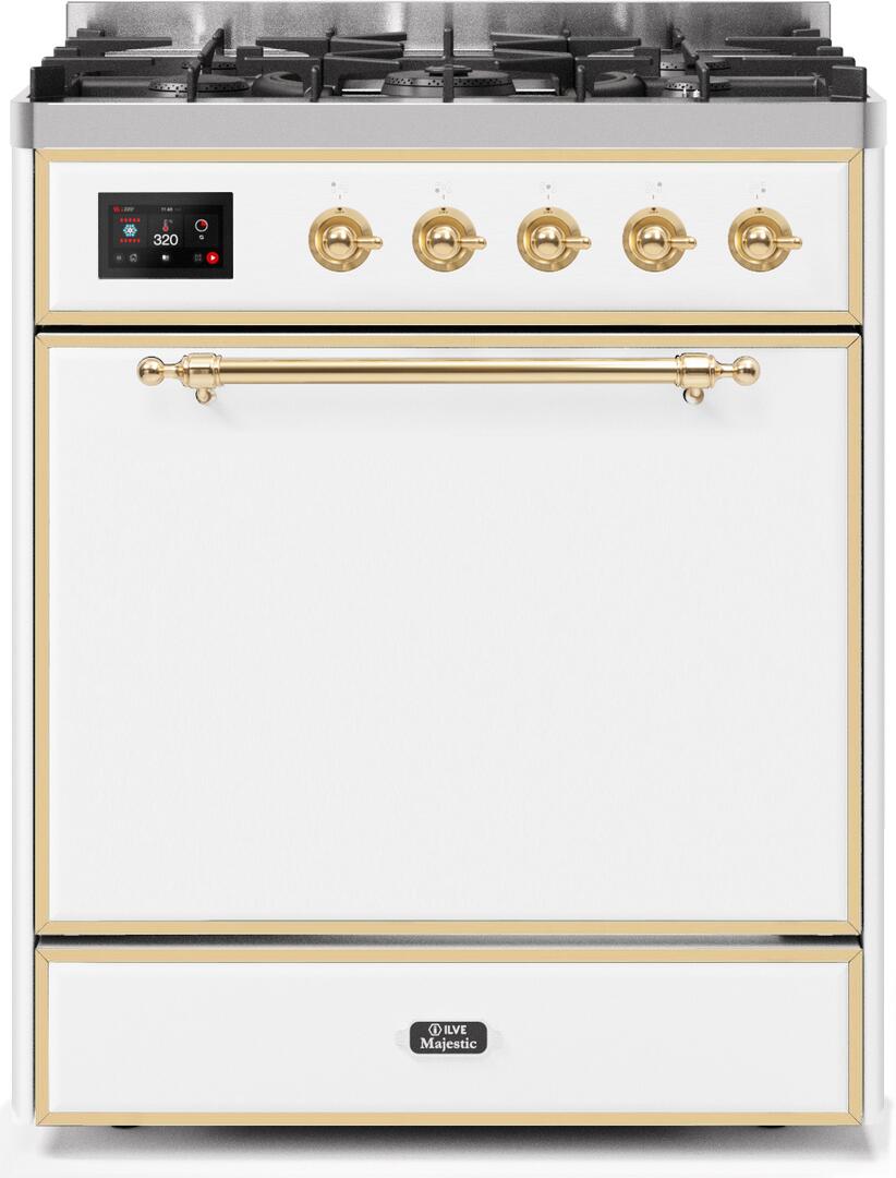 ILVE - 30" Magestic II Series Freestanding Dual Fuel Range - Solid Door(s)- Liquid Propane