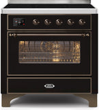 ILVE - 36" Magestic II Series Freestanding Electric Induction Range - Glass Door(s) - Warming Drawer