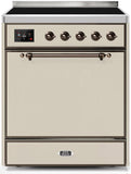 ILVE - 30" Magestic II Series Freestanding Electric Induction Range - Solid Door(s)