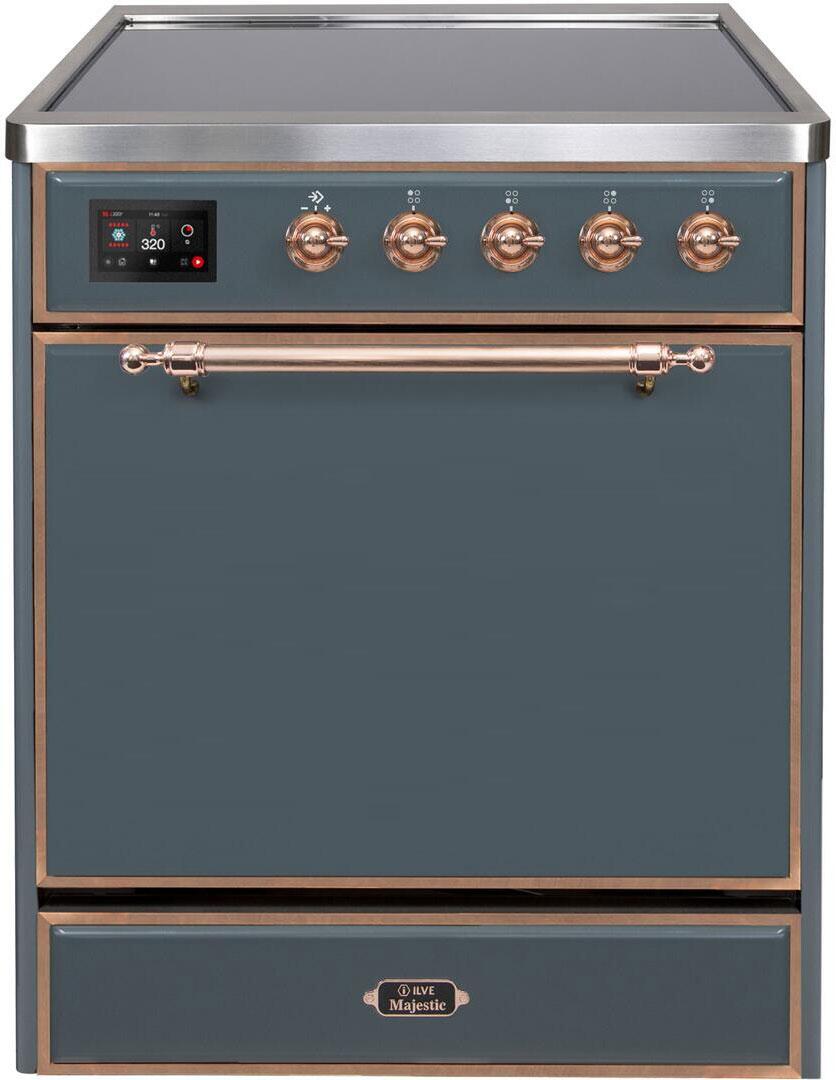 ILVE - 30" Magestic II Series Freestanding Electric Induction Range - Solid Door(s)