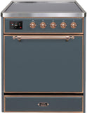 ILVE - 30" Magestic II Series Freestanding Electric Induction Range - Solid Door(s)