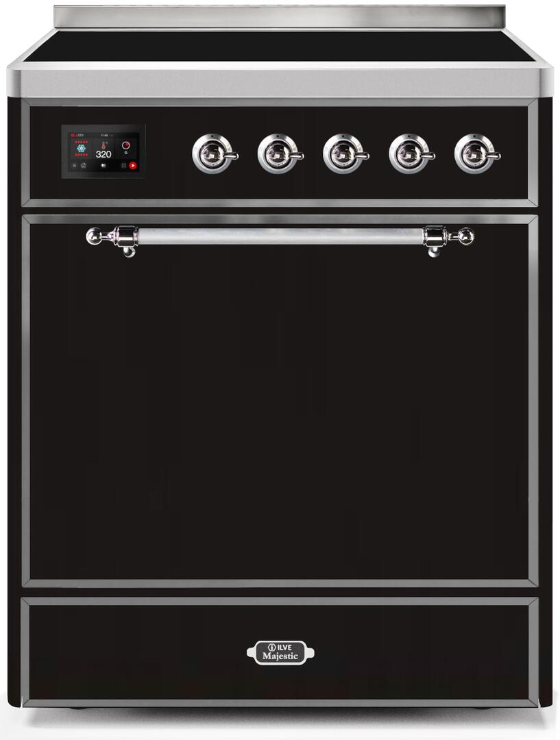 ILVE - 30" Magestic II Series Freestanding Electric Induction Range - Solid Door(s)