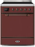 ILVE - 30" Magestic II Series Freestanding Electric Induction Range - Solid Door(s)