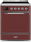 ILVE - 30" Magestic II Series Freestanding Electric Induction Range - Solid Door(s)