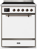 ILVE - 30" Magestic II Series Freestanding Electric Induction Range - Solid Door(s)