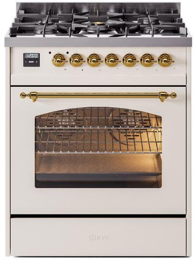 ILVE - 30" Nostalgie II Series Freestanding Dual Fuel Range - Natural Gas