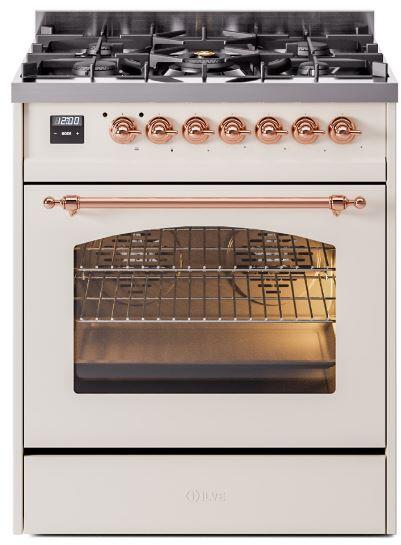 ILVE - 30" Nostalgie II Series Freestanding Dual Fuel Range - Natural Gas