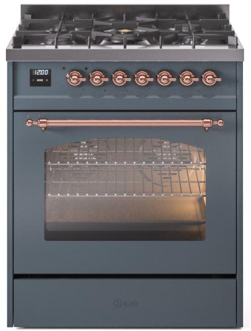 ILVE - 30" Nostalgie II Series Freestanding Dual Fuel Range - Natural Gas