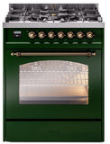 ILVE - 30" Nostalgie II Series Freestanding Dual Fuel Range - Natural Gas