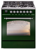 ILVE - 30" Nostalgie II Series Freestanding Dual Fuel Range - Natural Gas