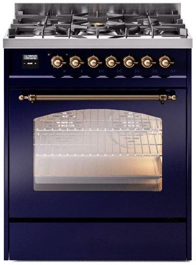 ILVE - 30" Nostalgie II Series Freestanding Dual Fuel Range - Natural Gas