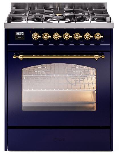 ILVE - 30" Nostalgie II Series Freestanding Dual Fuel Range - Natural Gas