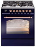 ILVE - 30" Nostalgie II Series Freestanding Dual Fuel Range - Natural Gas