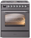 ILVE - 30" Nostalgie II Series Freestanding Dual Fuel Range - Natural Gas